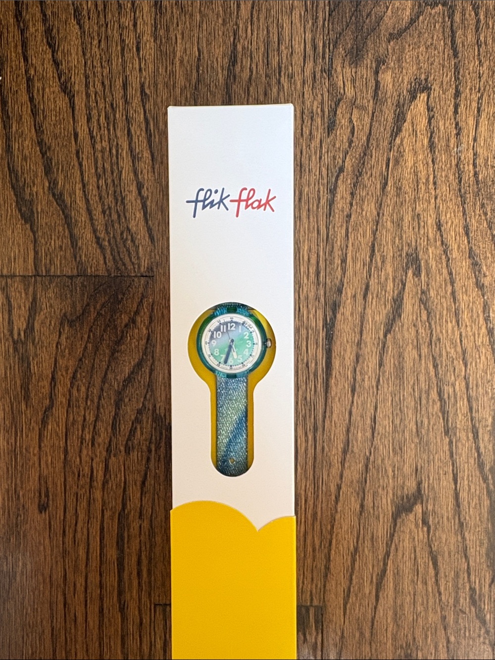Kids' Green Dial Denim-Style Watch